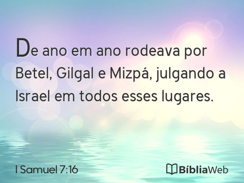I Samuel 7:16 em imagem para compartilhar