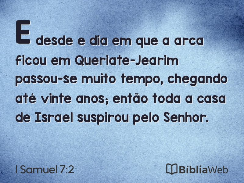 I Samuel 7:2 em imagem para compartilhar