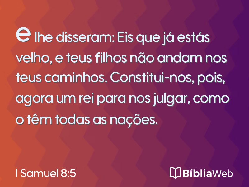 I Samuel 8:5 em imagem para compartilhar