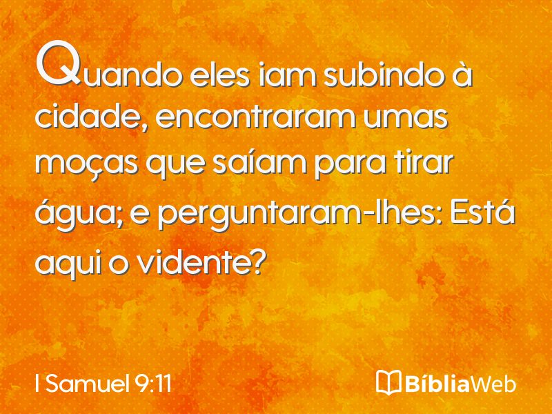 I Samuel 9:11 em imagem para compartilhar