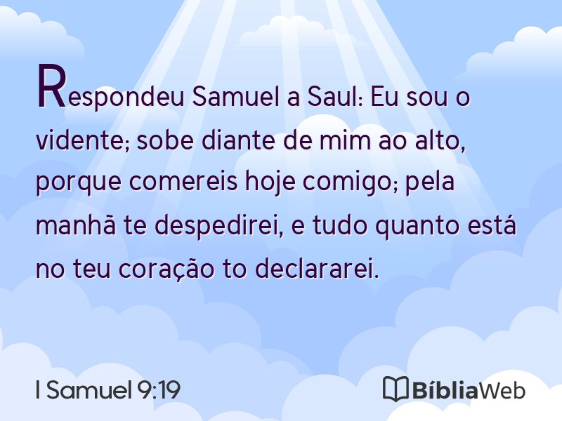 I Samuel 9:19 em imagem para compartilhar