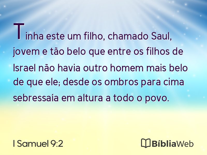 I Samuel 9:2 em imagem para compartilhar