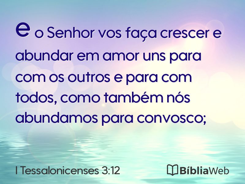 I Tessalonicenses 3:12 em imagem para compartilhar