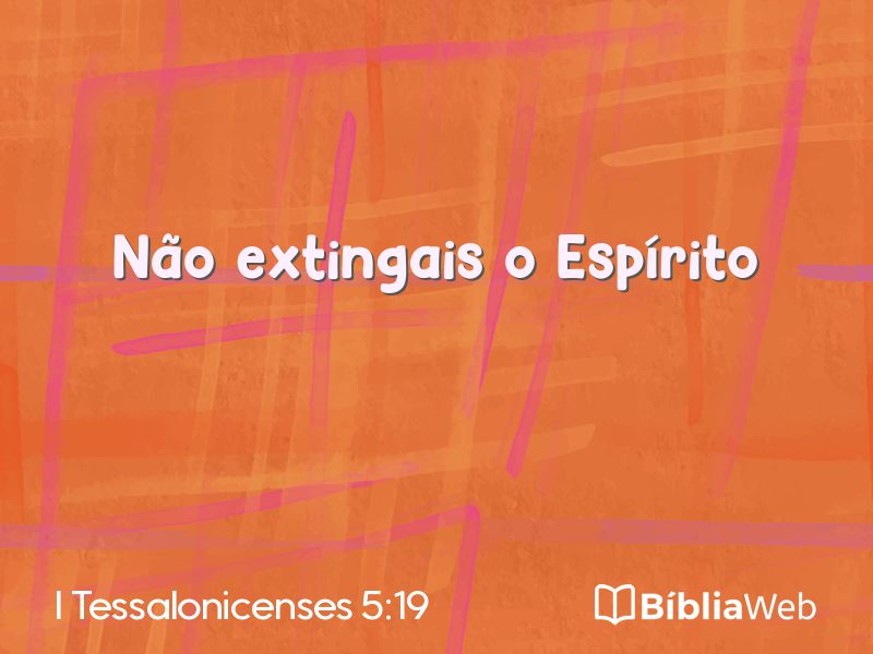 I Tessalonicenses 5:19 em imagem para compartilhar