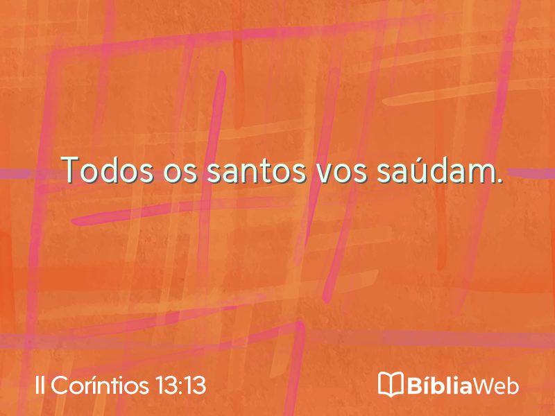 II Coríntios 13:13 em imagem para compartilhar