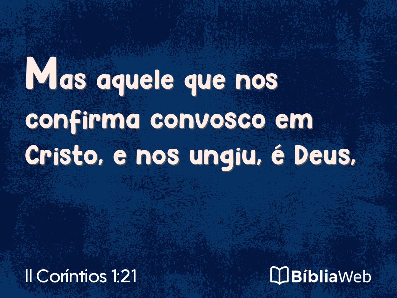 II Coríntios 1:21 em imagem para compartilhar