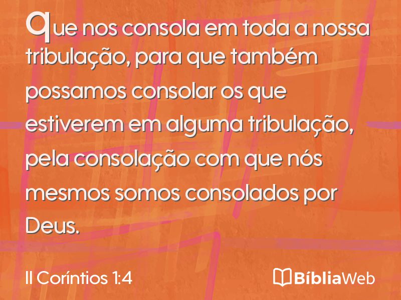 II Coríntios 1:4 em imagem para compartilhar