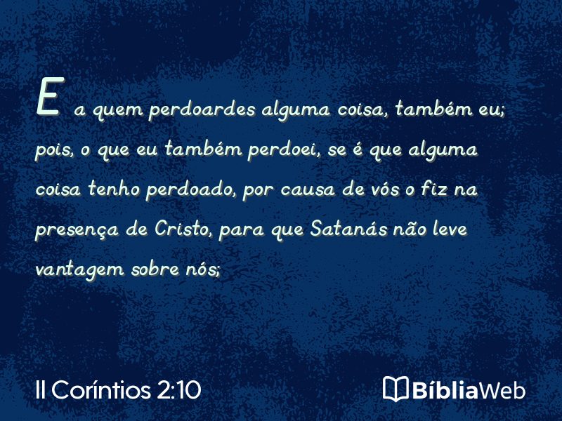II Coríntios 2:10 em imagem para compartilhar