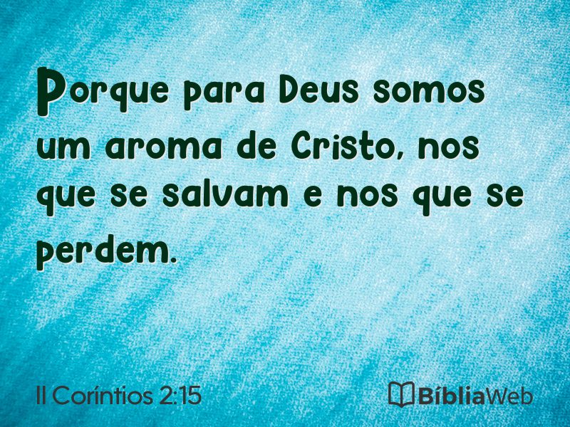 II Coríntios 2:15 em imagem para compartilhar