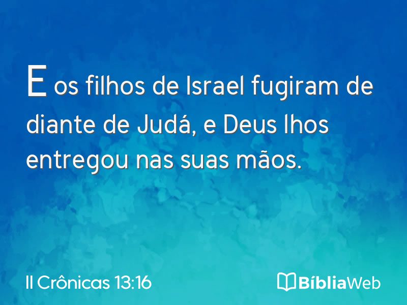 II Crônicas 13:16 em imagem para compartilhar