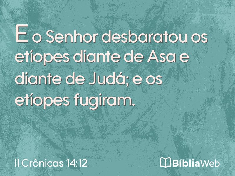 II Crônicas 14:12 em imagem para compartilhar