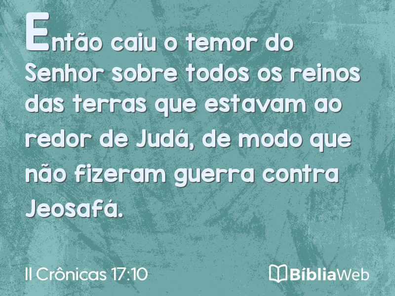II Crônicas 17:10 em imagem para compartilhar