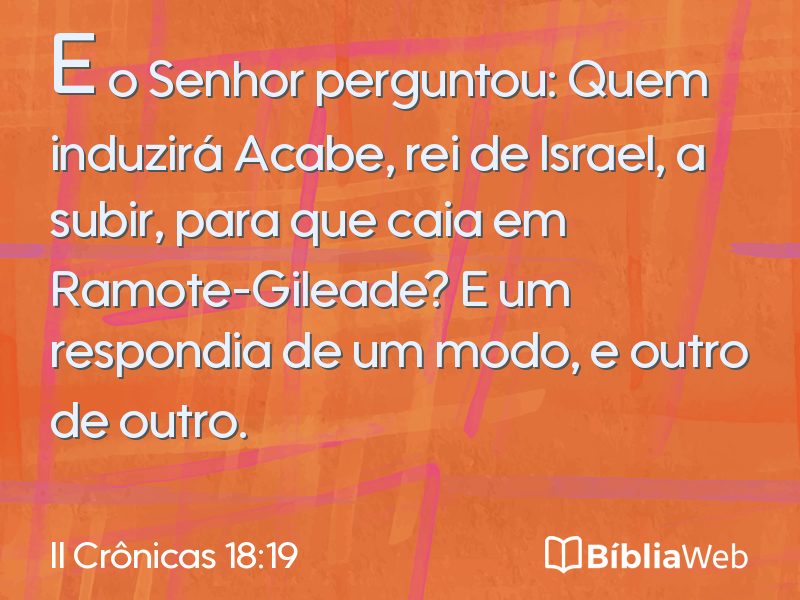 II Crônicas 18:19 em imagem para compartilhar