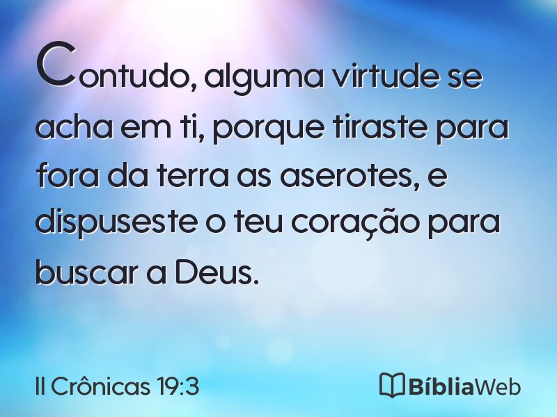 II Crônicas 19:3 em imagem para compartilhar