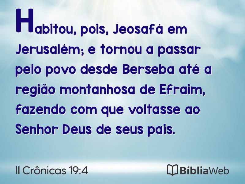 II Crônicas 19:4 em imagem para compartilhar