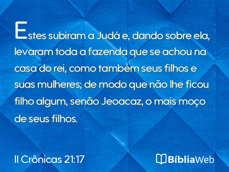 II Crônicas 21:17 em imagem para compartilhar