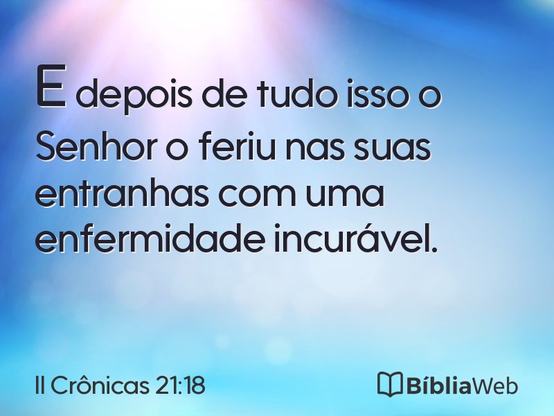 II Crônicas 21:18 em imagem para compartilhar
