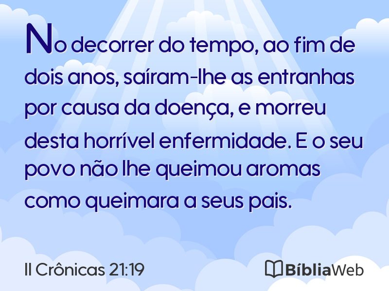 II Crônicas 21:19 em imagem para compartilhar