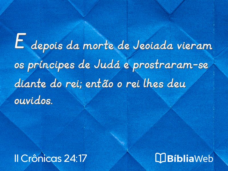 II Crônicas 24:17 em imagem para compartilhar