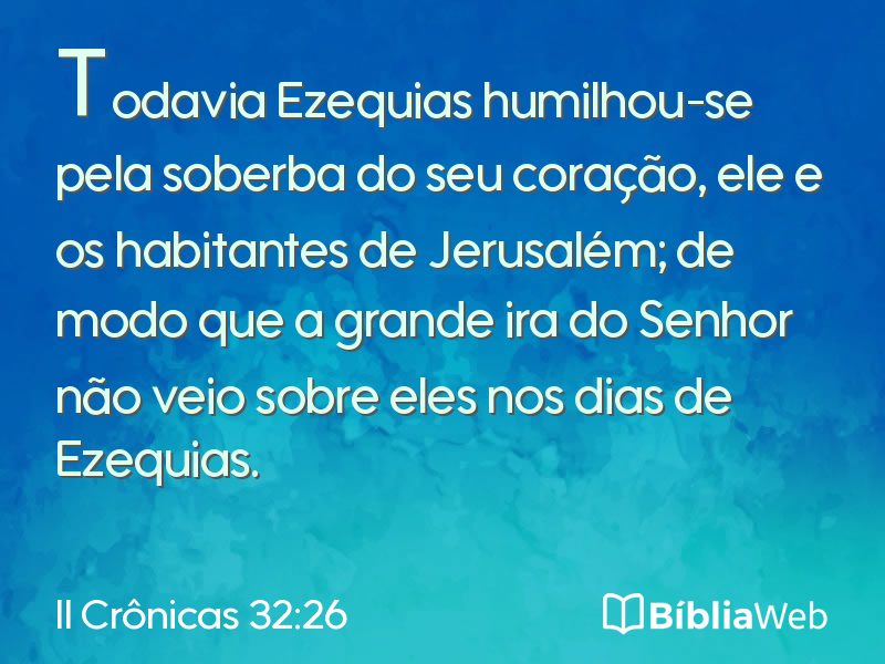 II Crônicas 32:26 em imagem para compartilhar