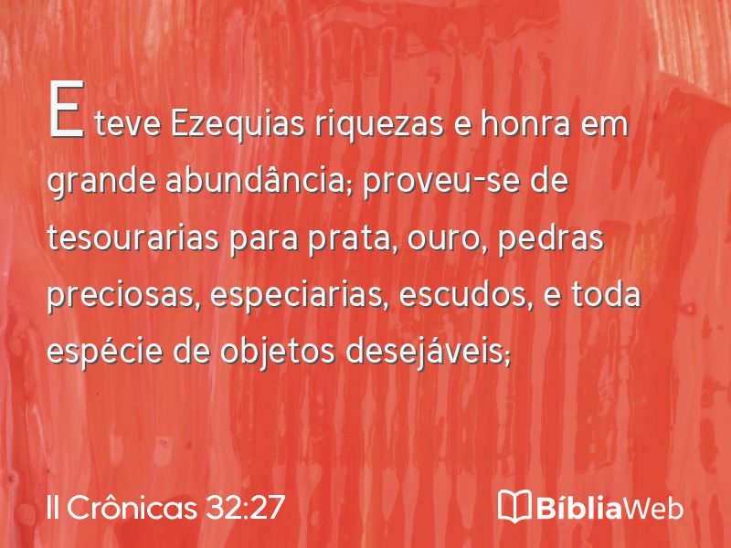 II Crônicas 32:27 em imagem para compartilhar