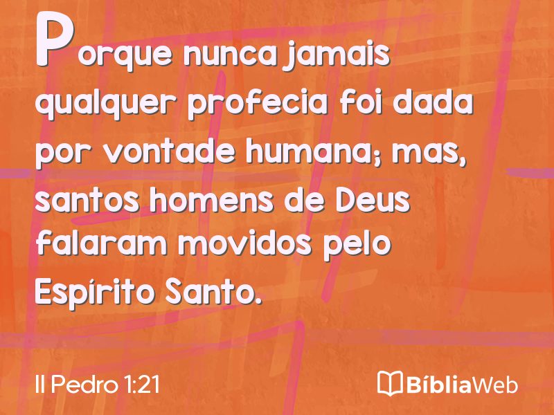 II Pedro 1:21 em imagem para compartilhar