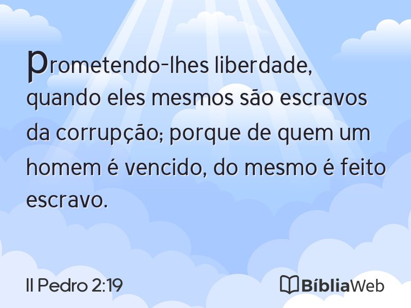 II Pedro 2:19 em imagem para compartilhar