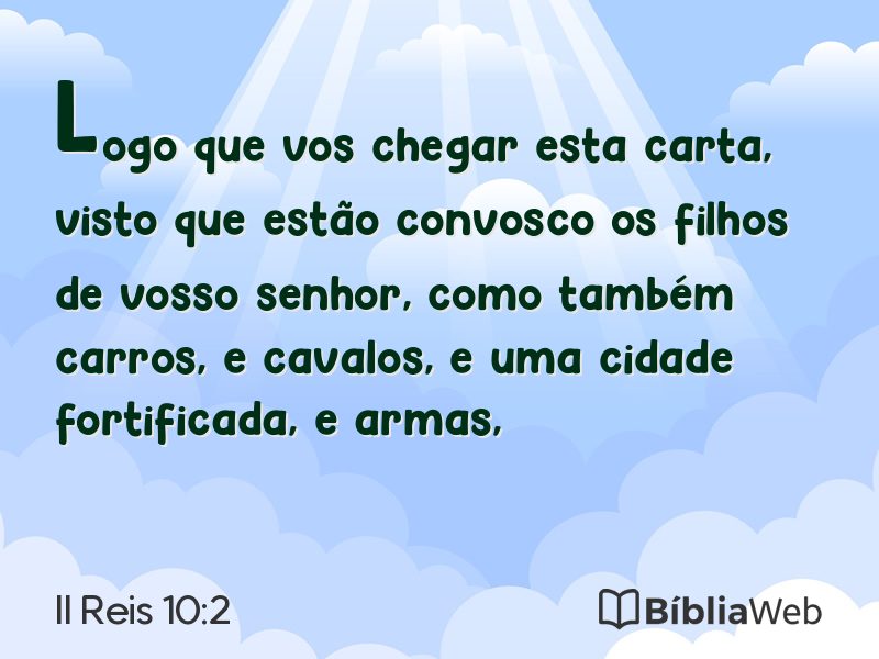 II Reis 10:2 em imagem para compartilhar