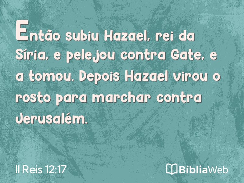 II Reis 12:17 em imagem para compartilhar