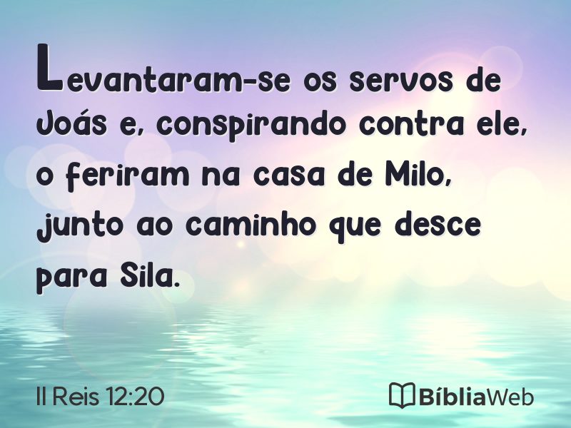 II Reis 12:20 em imagem para compartilhar