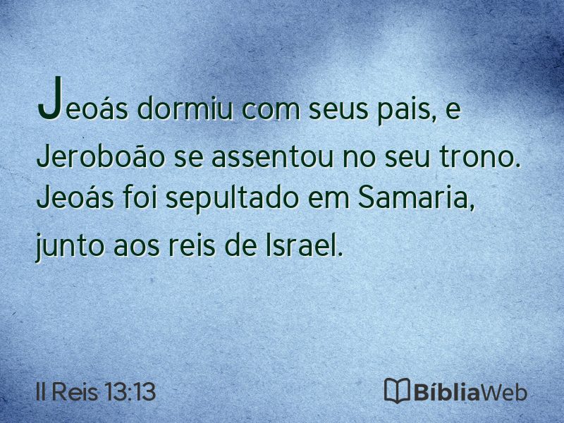 II Reis 13:13 em imagem para compartilhar