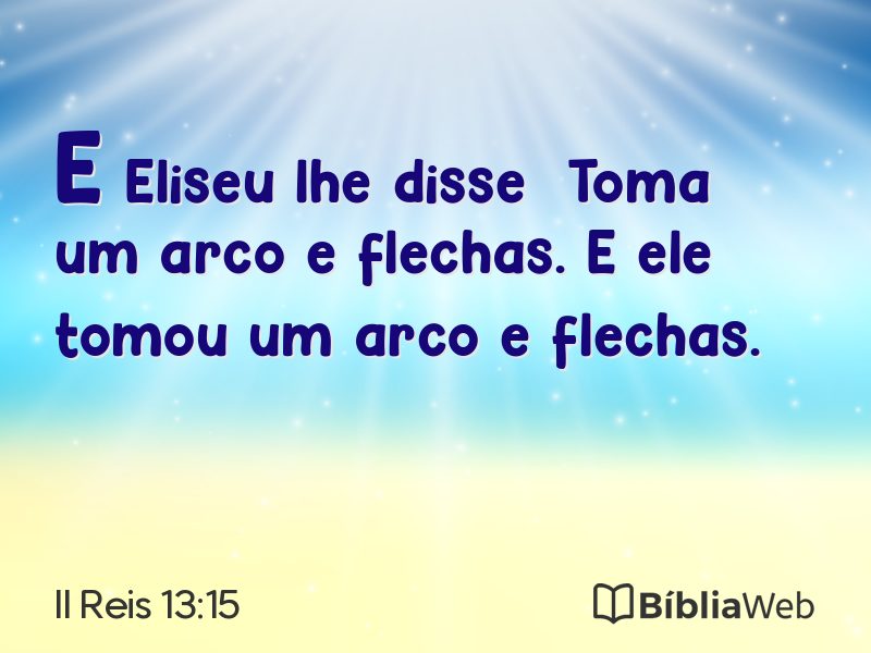 II Reis 13:15 em imagem para compartilhar