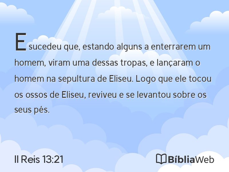 II Reis 13:21 em imagem para compartilhar