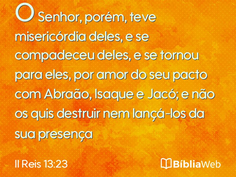 II Reis 13:23 em imagem para compartilhar