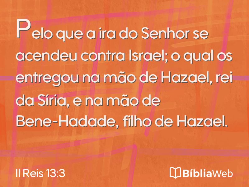 II Reis 13:3 em imagem para compartilhar