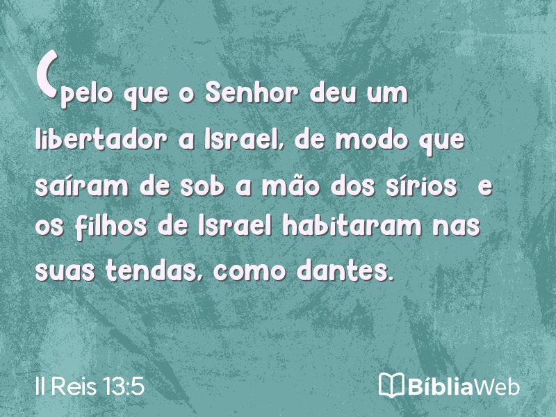II Reis 13:5 em imagem para compartilhar