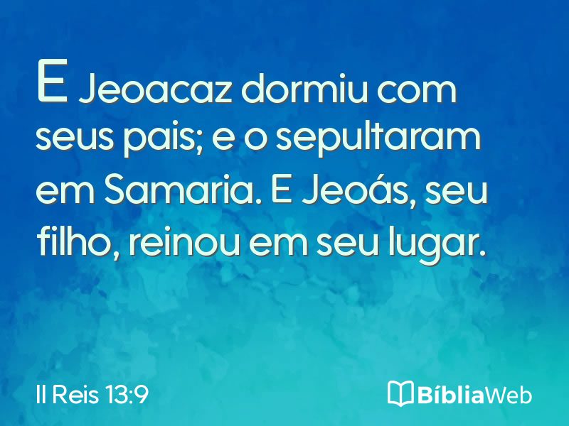 II Reis 13:9 em imagem para compartilhar