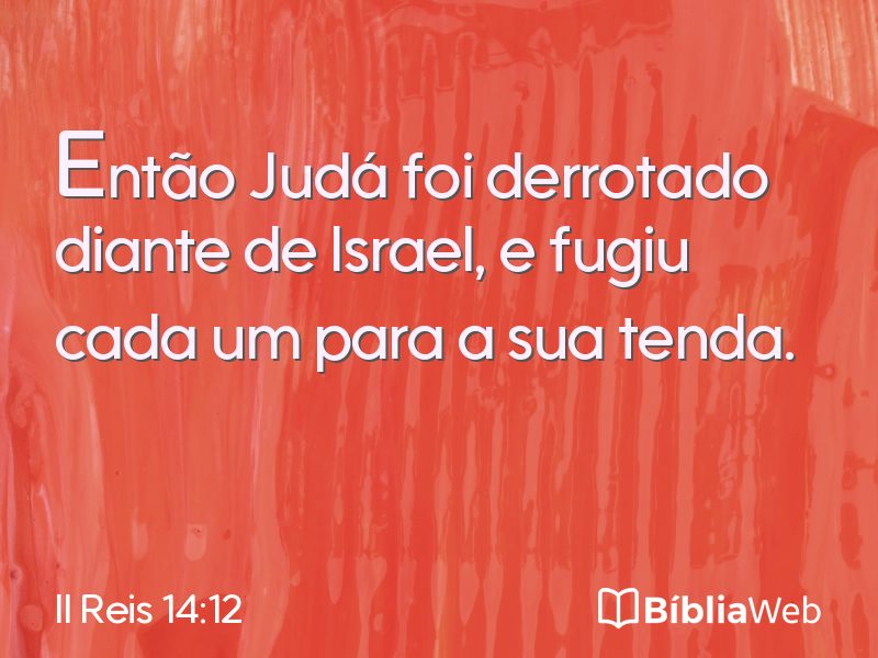 II Reis 14:12 em imagem para compartilhar