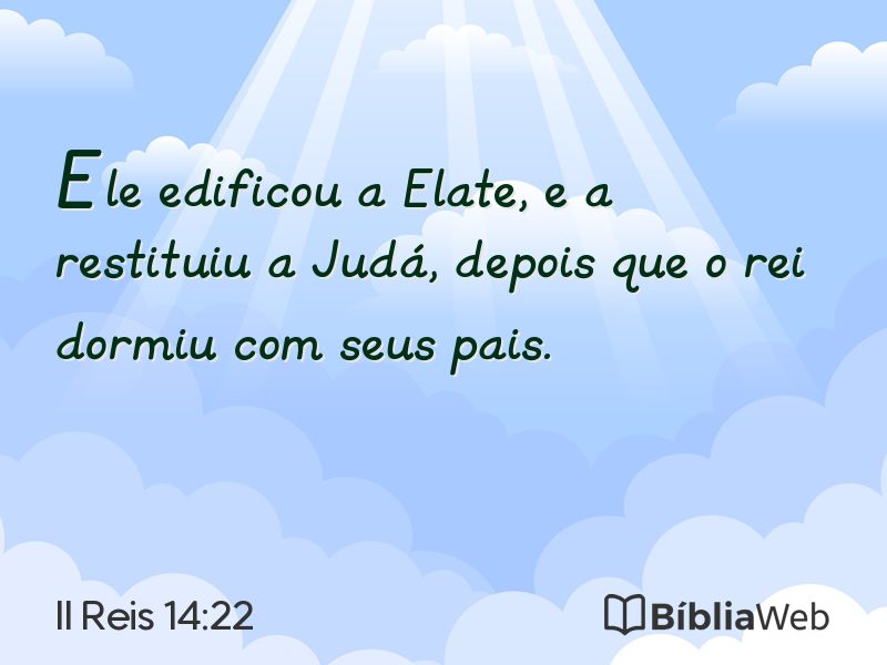 II Reis 14:22 em imagem para compartilhar