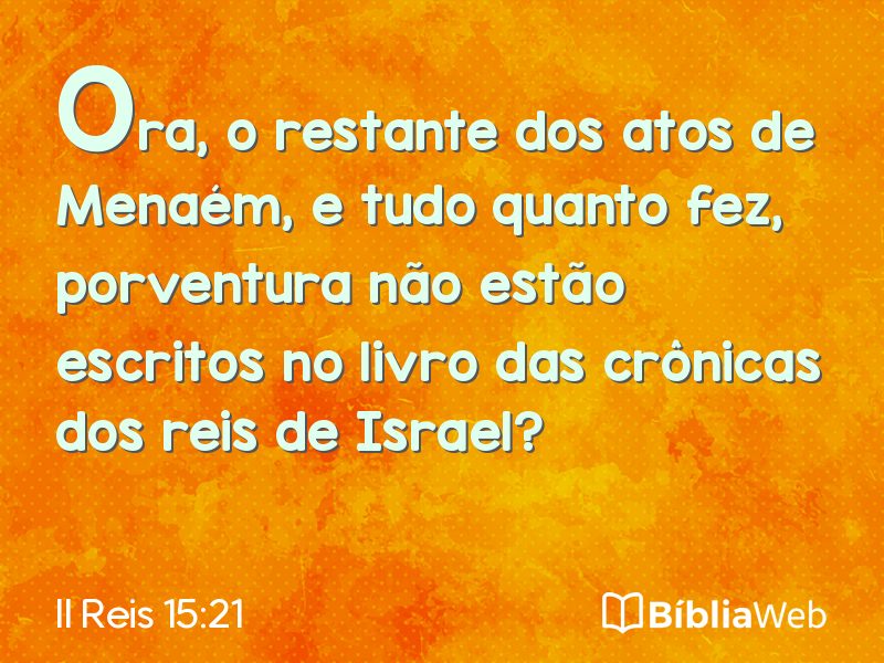 II Reis 15:21 em imagem para compartilhar