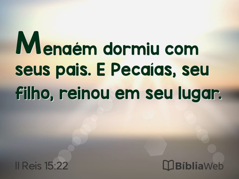 II Reis 15:22 em imagem para compartilhar