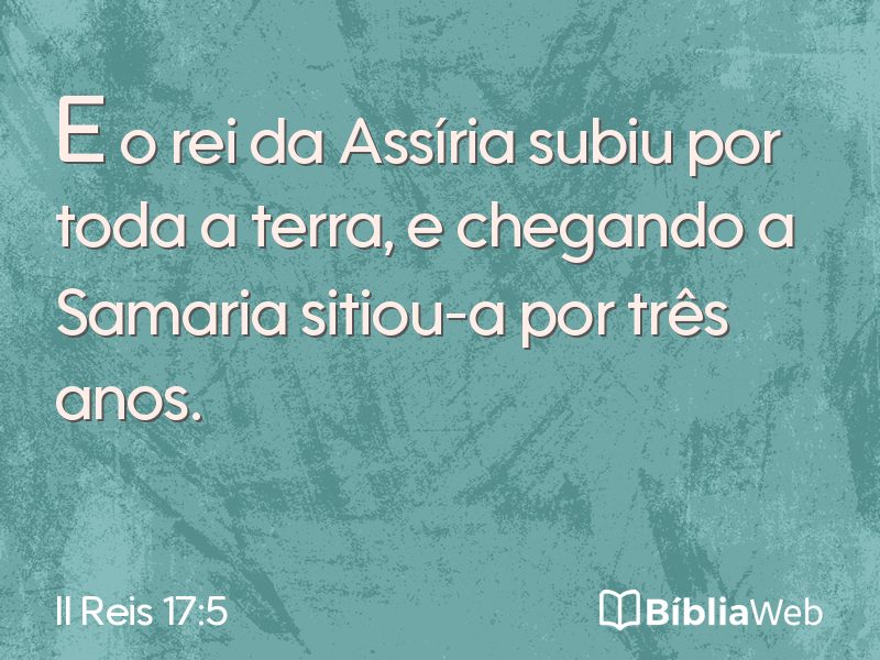 II Reis 17:5 em imagem para compartilhar