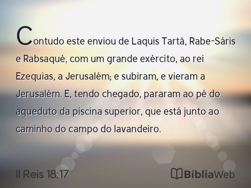 II Reis 18:17 em imagem para compartilhar