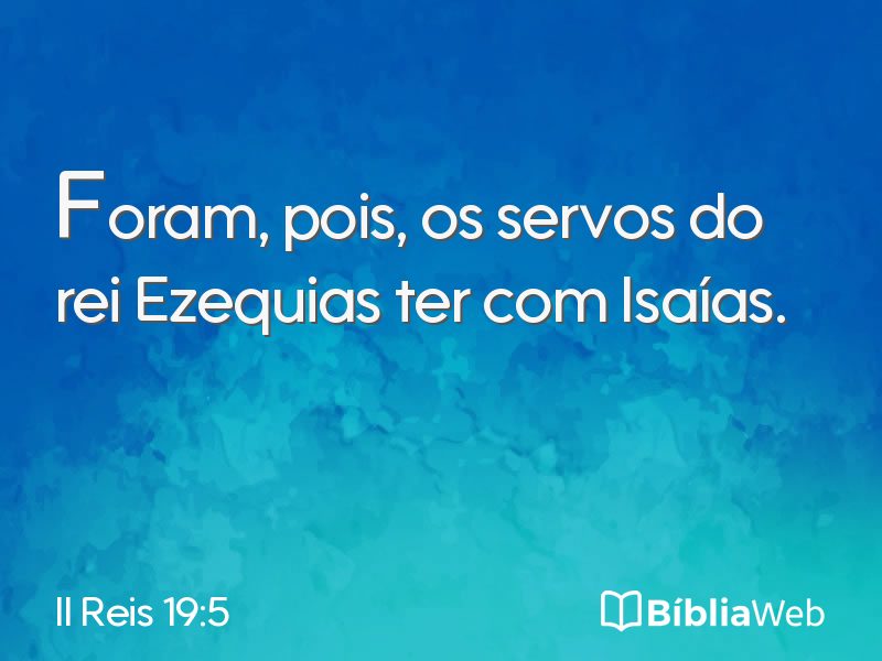 II Reis 19:5 em imagem para compartilhar