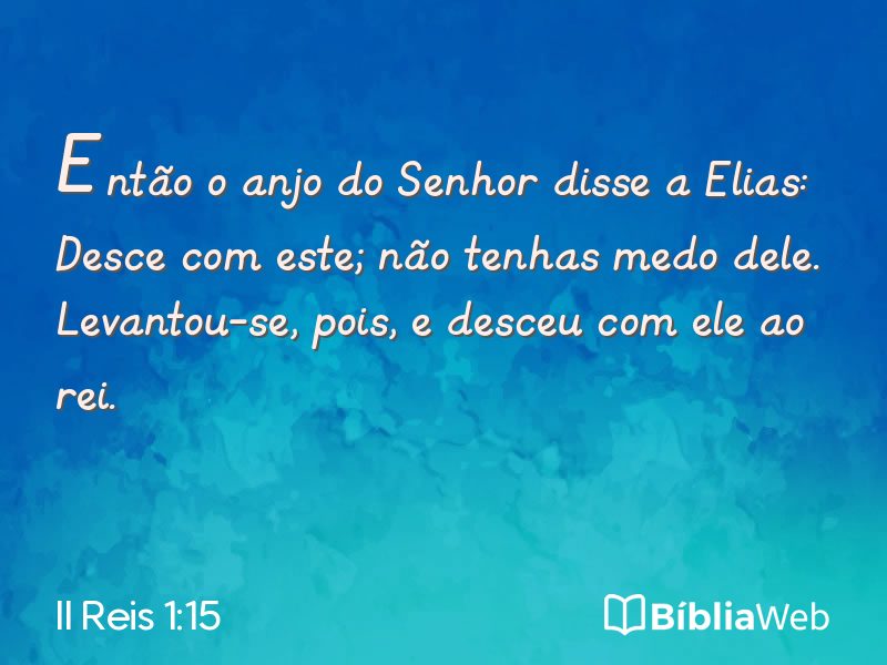 II Reis 1:15 em imagem para compartilhar