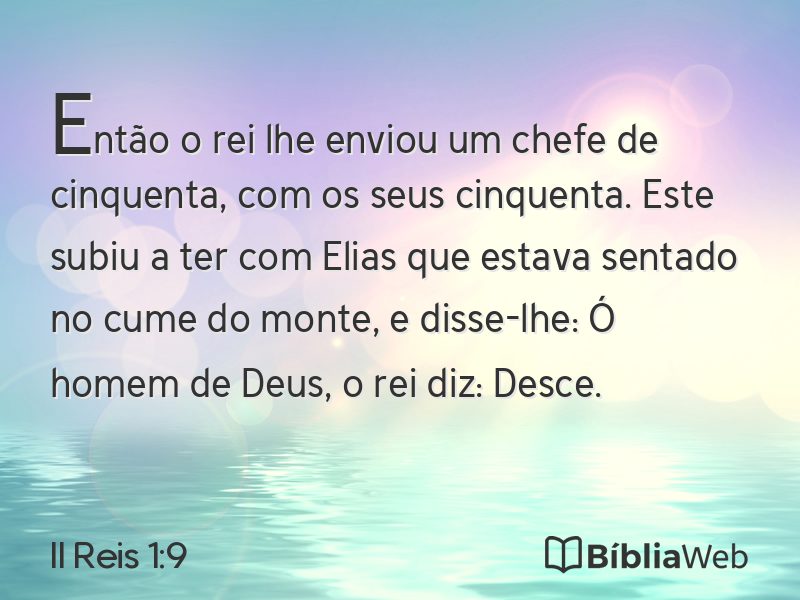 II Reis 1:9 em imagem para compartilhar