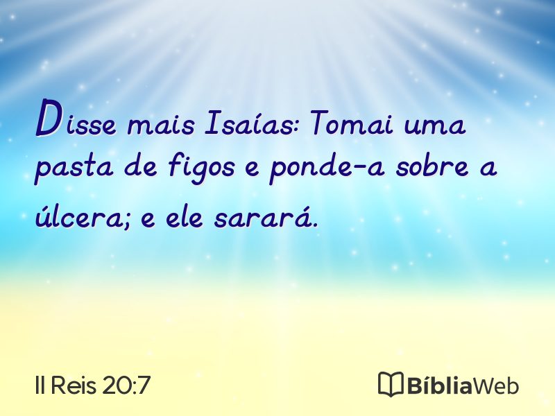 II Reis 20:7 em imagem para compartilhar