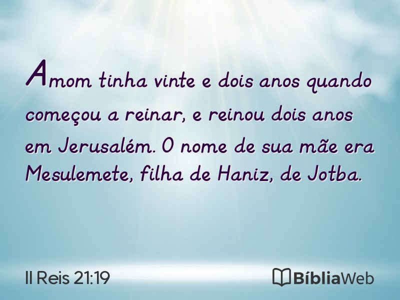 II Reis 21:19 em imagem para compartilhar