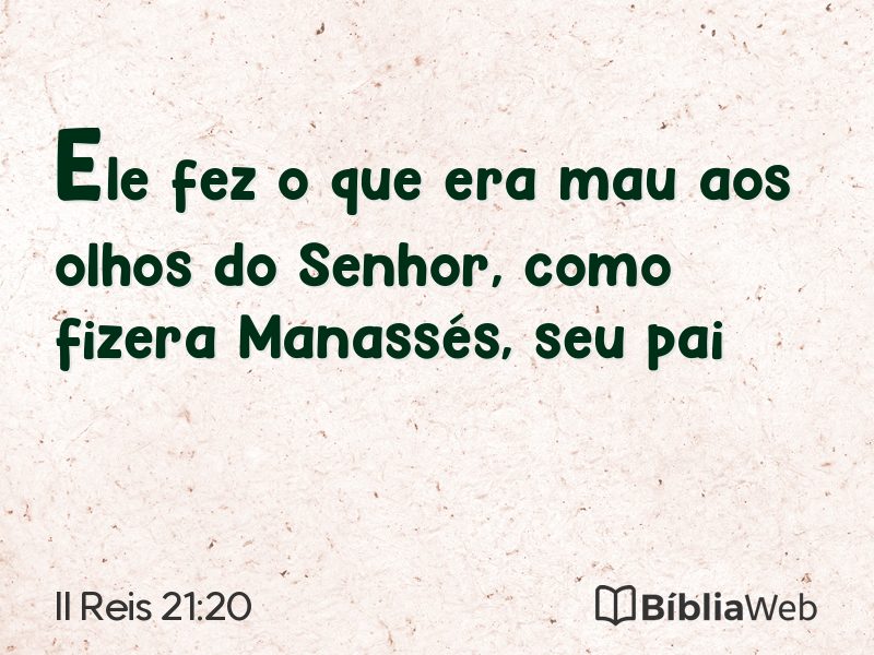 II Reis 21:20 em imagem para compartilhar