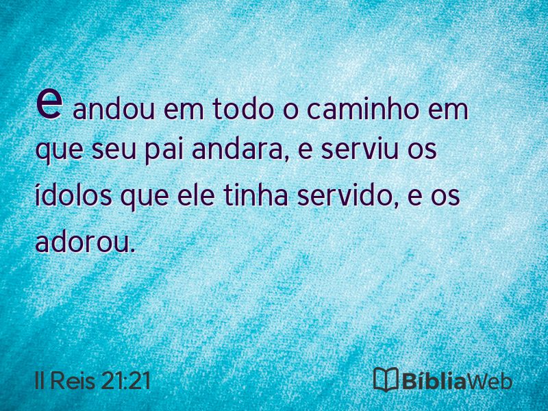 II Reis 21:21 em imagem para compartilhar